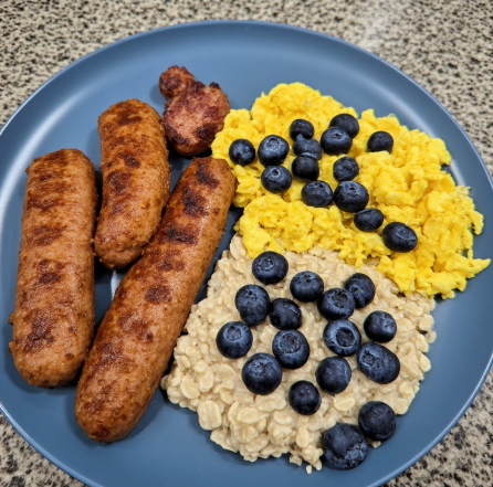 NFL Lineman Inspired Power Breakfast Plate