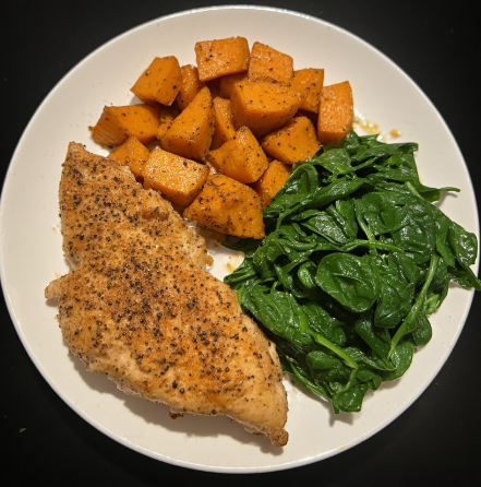 Cristiano Ronaldo Inspired Portuguese Chicken Sweet Potato Plate