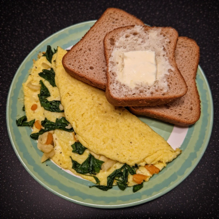 Michael Phelps Inspired Athlete Omelet and Toast Plate