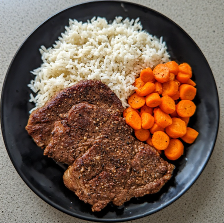 Brian Shaw Inspired Steak & Rice Lunch