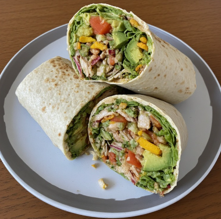 Basketball Star Inspired Athlete Turkey Avocado Wrap