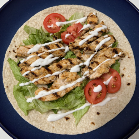 NFL Lineman Inspired Pre-Training Chicken Wrap