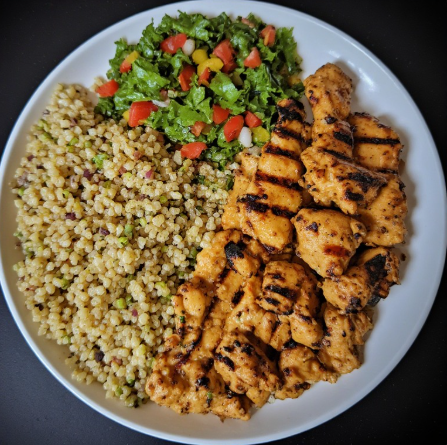 Powerlifter Inspired Grilled Chicken & Quinoa Lunch