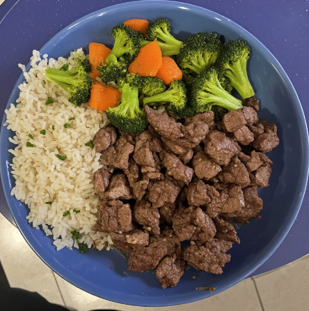 Arm Wrestling Champion Inspired Steak, Rice & Veggies Strength Meal