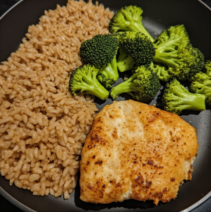 Soccer Star Inspired Baked Cod with Brown Rice