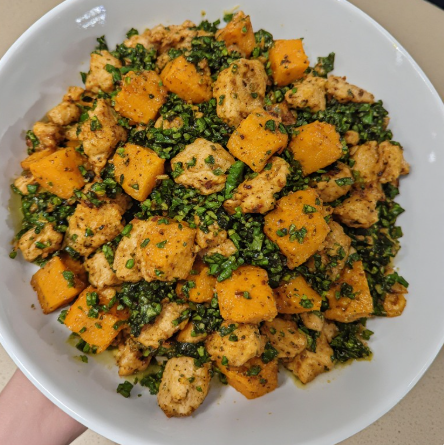 Ballet Dancer Inspired Sweet Potato and Chicken Energy Bowl
