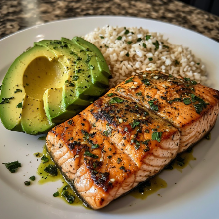 LeBron James Inspired Salmon Avocado Athlete Plate