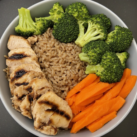 Ballet Dancer Inspired Grilled Turkey and Veggie Bowl