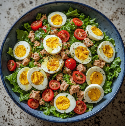 Soccer Star Inspired Tuna Egg Athlete Salad