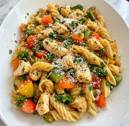 Michael Phelps Inspired Pasta with Chicken and Vegetables