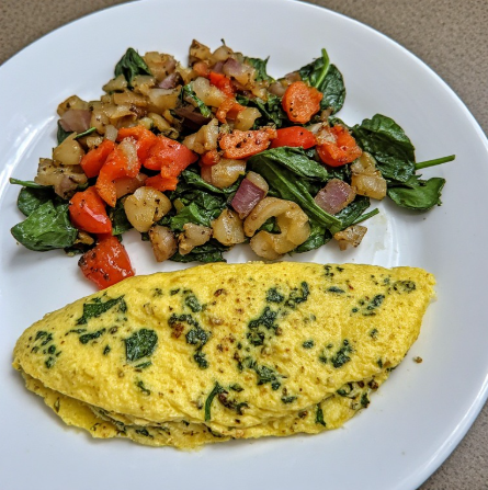 Soccer Star Inspired Egg White Veggie Omelette