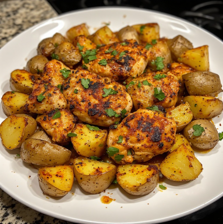 Soccer Star Inspired Portuguese Chicken and Potatoes