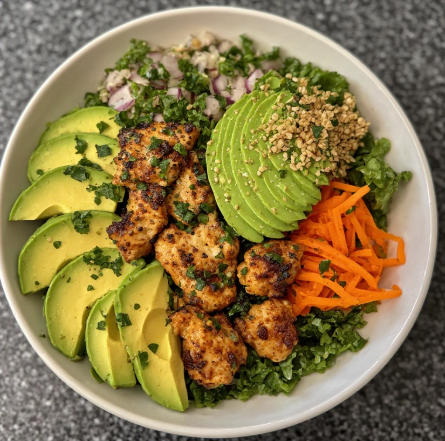 Olympic Gymnast Inspired Chicken Avocado Strength Bowl