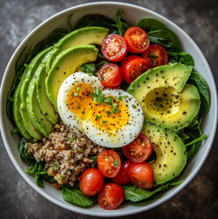 Soccer Star Inspired Egg and Avocado Breakfast Bowl