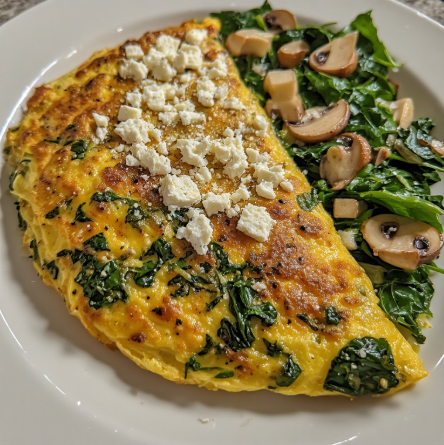 Misty Copeland Inspired Egg White and Spinach Omelet