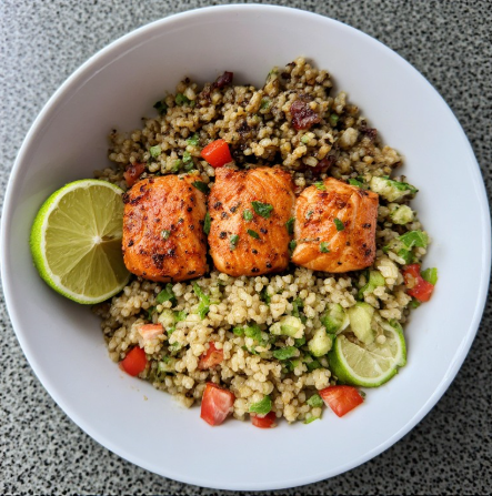 Basketball Star Inspired Salmon Quinoa Recovery Bowl