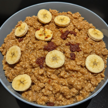 Basketball Star Inspired Oatmeal Banana Protein Breakfast