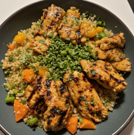 Ballet Dancer Inspired Quinoa and Grilled Chicken Bowl