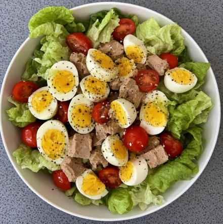 Soccer Star Inspired Tuna and Egg Protein Salad