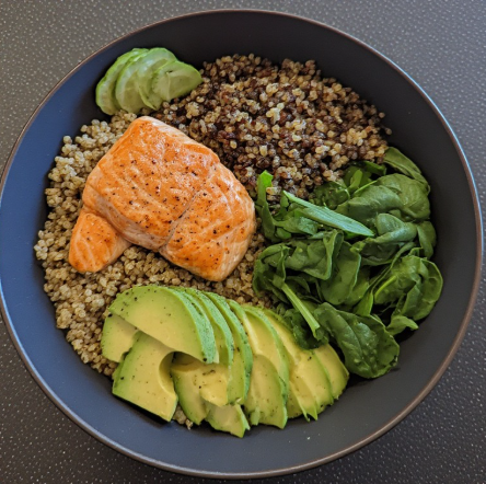 Olympic Athlete Inspired Salmon Quinoa Endurance Bowl