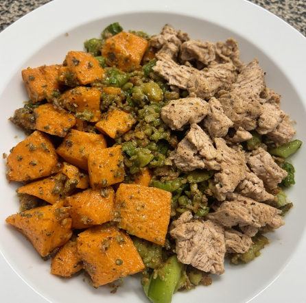 Basketball Star Inspired Turkey Sweet Potato Athlete Bowl