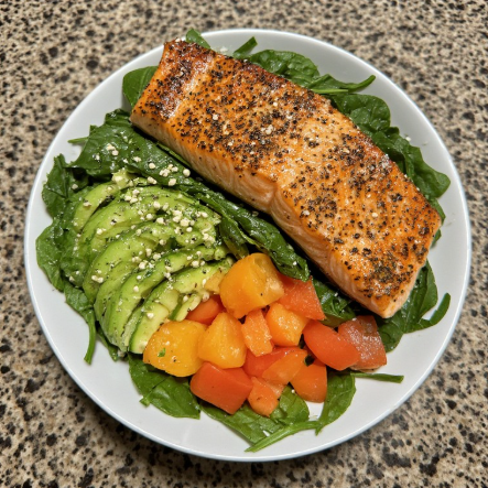 Olympic Athlete Inspired Salmon Spinach Power Bowl
