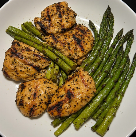UFC Fighter Inspired Grilled Chicken & Asparagus Weight-Cut Meal