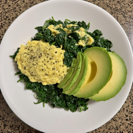 UFC Fighter Inspired Egg White Spinach Weight-Cut Breakfast