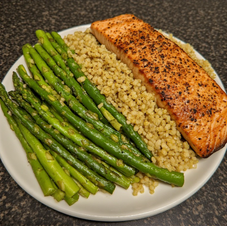 Bodybuilder Inspired Salmon & Quinoa Monster Recovery Meal