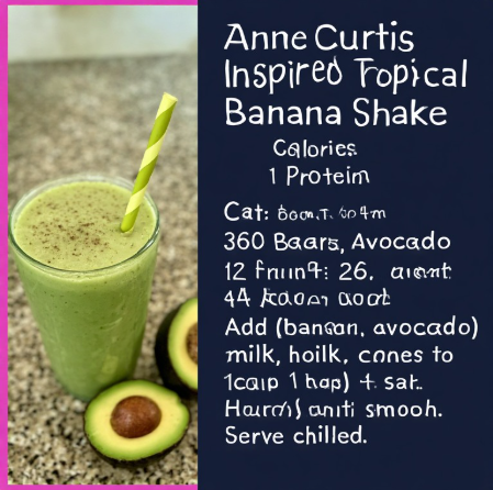 Anne Curtis Inspired Tropical Avocado Banana Shake