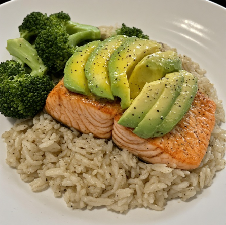 Martha Hunt Inspired Salmon & Avocado Dinner