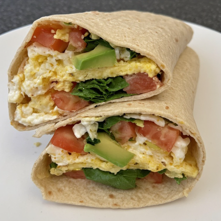 Tyra Banks Inspired Protein-Packed Egg & Veggie Wrap