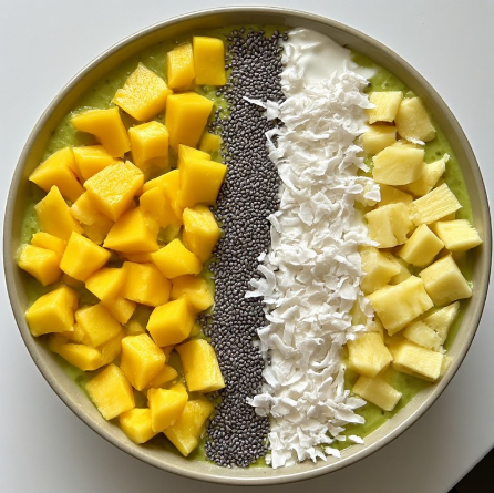 Adriana Lima Inspired Tropical Smoothie Bowl