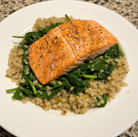 Martha Hunt Inspired Light Salmon & Quinoa Dinner