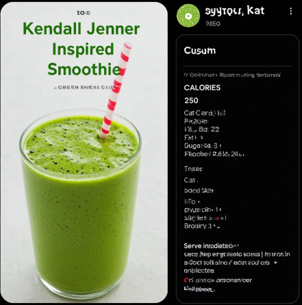 Kendall Jenner Inspired Green Smoothie