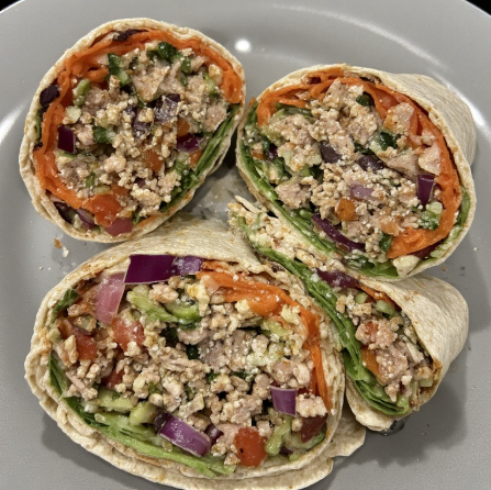 Bella Hadid Inspired Lean Turkey & Veggie Wrap