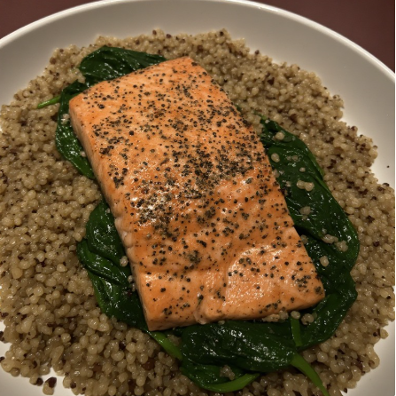 Romee Strijd Inspired Quinoa & Salmon Dinner