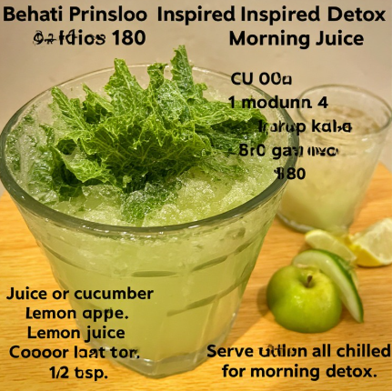 Behati Prinsloo Inspired Detox Morning Juice