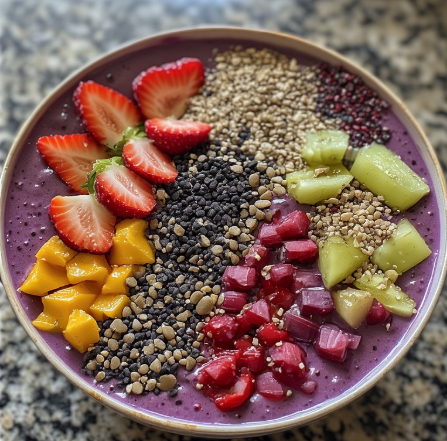 Adriana Lima Inspired Detox Smoothie Bowl