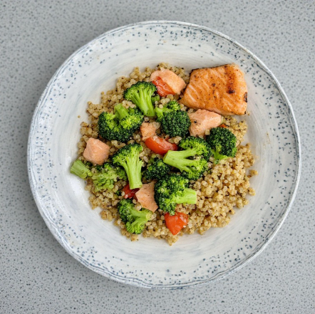 Behati Prinsloo Inspired Lean Salmon & Veggie Brunch