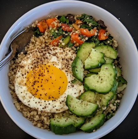 Romee Strijd Inspired Veggie & Egg Breakfast Bowl