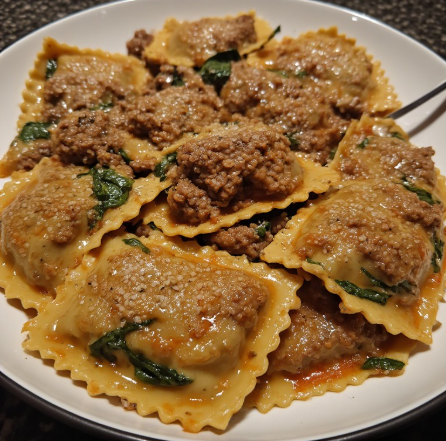 Beef & Spinach Whole Wheat Ravioli