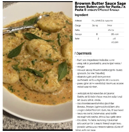 Brown Butter Sauce (Sage Brown Butter for Pasta/Gnocchi)