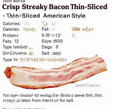 Crispy Streaky Bacon (Thin-Sliced American Style)