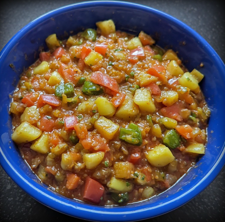 Chakalaka (South African Spicy Vegetable Relish/Sauce)