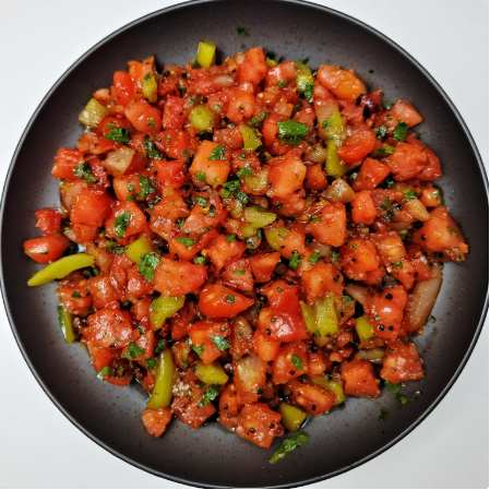 Ezme (Turkish Spicy Tomato-Pepper Salad/Sauce)
