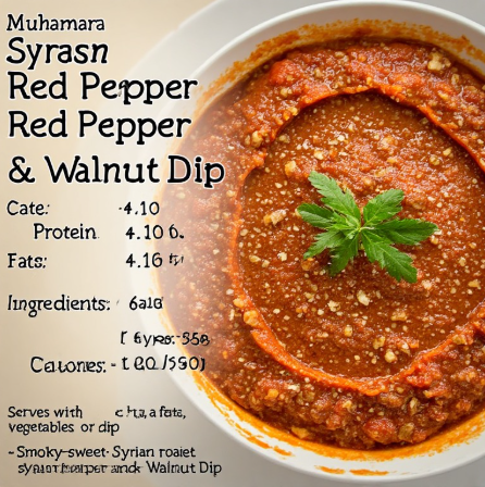 Muhammara (Syrian Roasted Red Pepper & Walnut Dip)