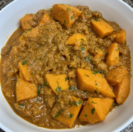 Vegan Githeri with Coconut Milk & Sweet Potato
