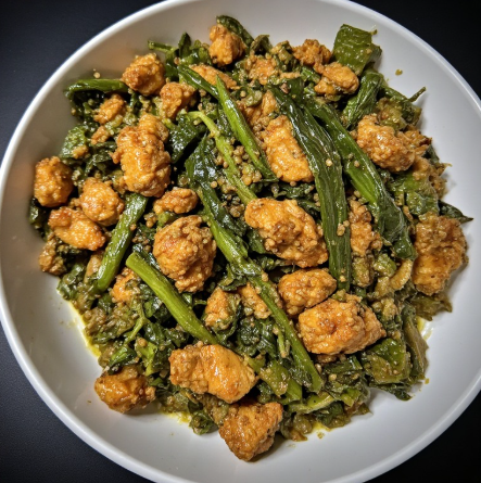 Low-Carb Sukuma Wiki & Chicken Stir-Fry