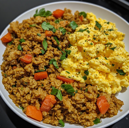 Gym Breakfast – Scrambled Eggs with Githeri & Terere
